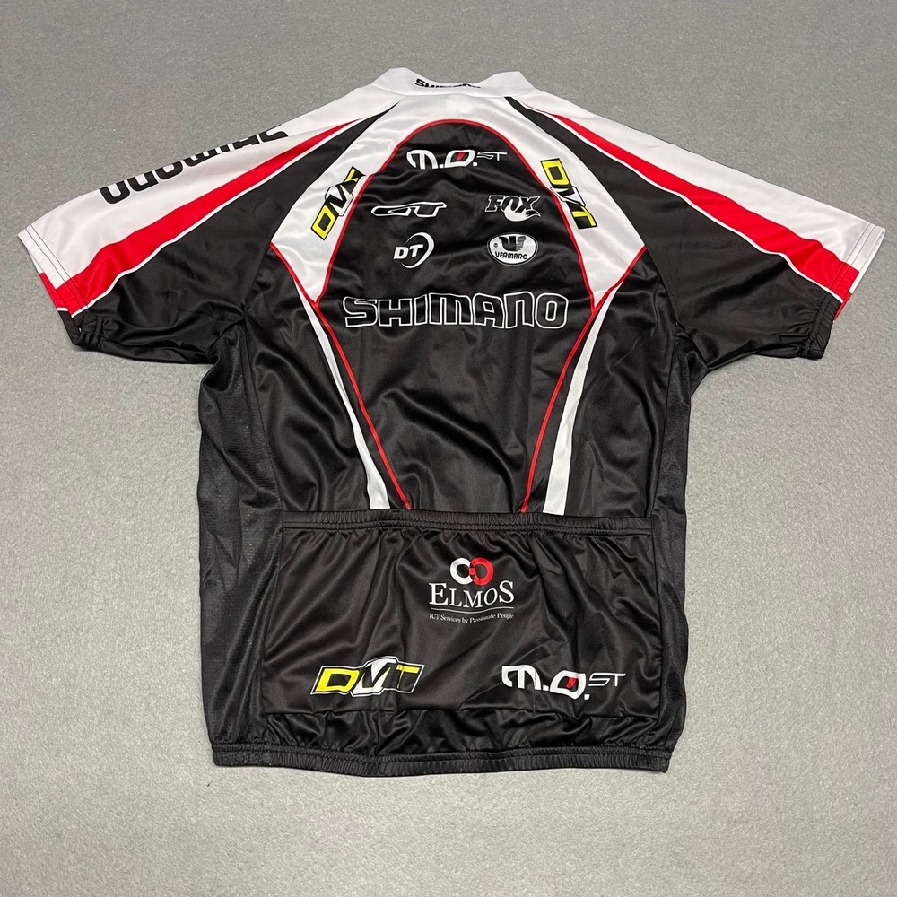 Shimano Cycling Jersey Mens XL Fox DT GT Vermarc Short Sleeve Full Zip Coolmax - Picture 7 of 13
